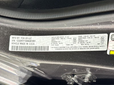 2022 RAM 1500 Big Horn/Lone Star Crew Cab 4X4