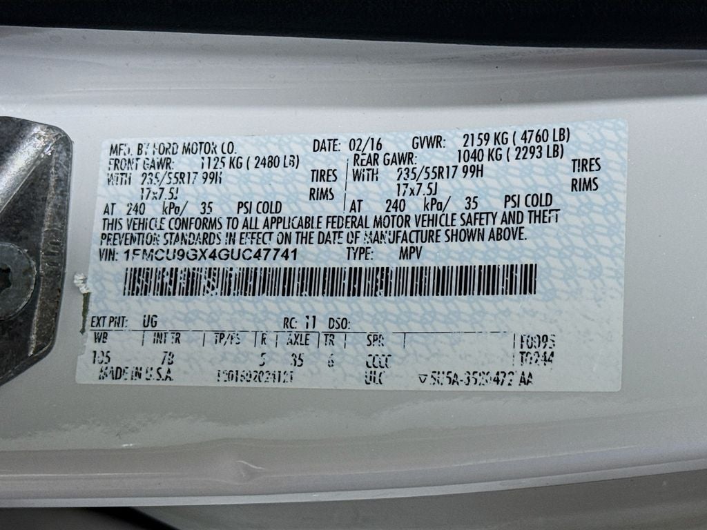 2016 Ford Escape SE