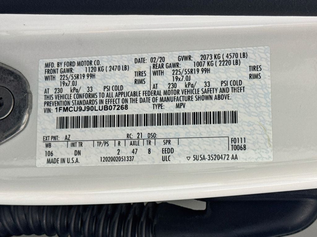 2020 Ford Escape Titanium