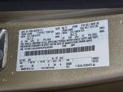 2017 Ford Escape Titanium4x4