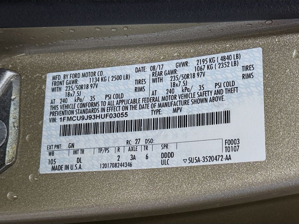 2017 Ford Escape Titanium4x4