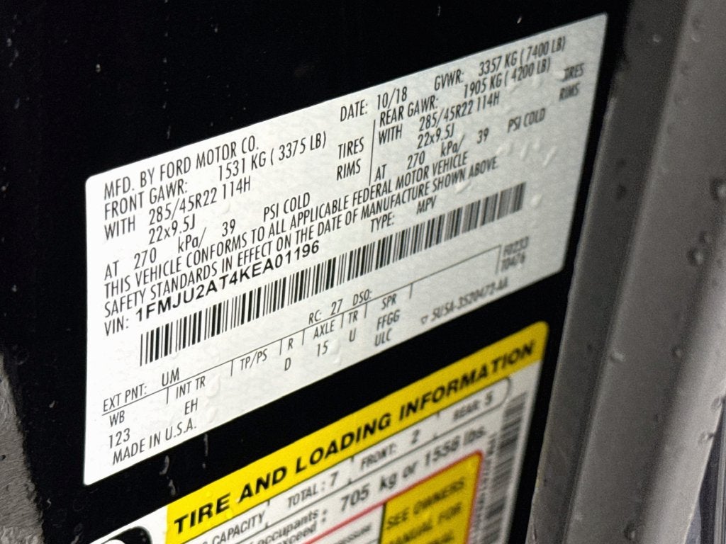 2019 Ford Expedition Limited Equipment Group 303A