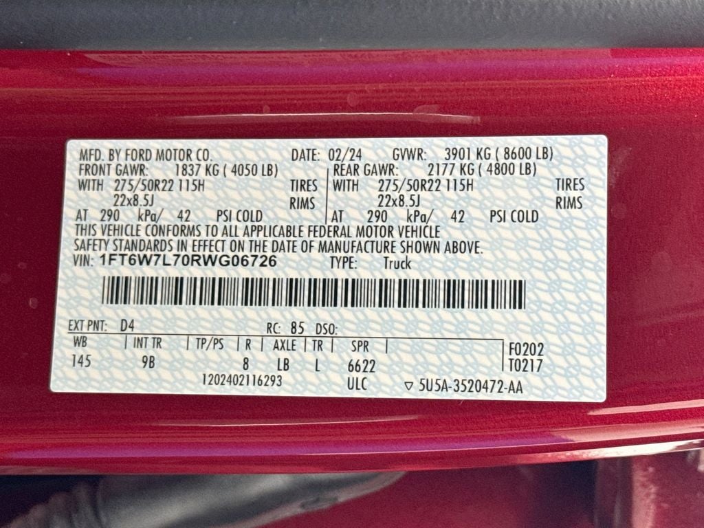 2024 Ford F-150 Lightning Platinum 4X4