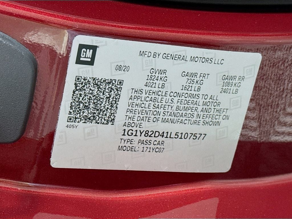 2020 Chevrolet Corvette Stingray Stingray 3LT