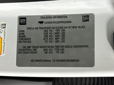 2023 Chevrolet Tahoe Z71 Luxury Package