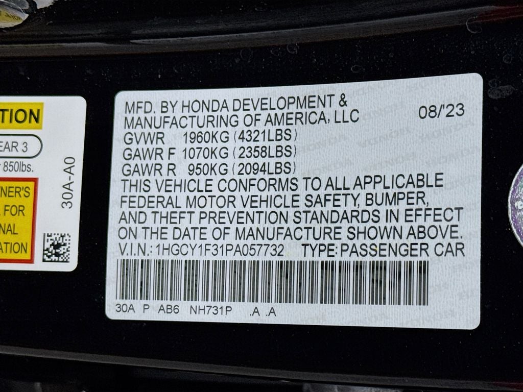 2023 Honda Accord EX
