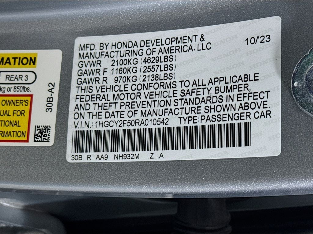 2024 Honda Accord Hybrid Sport