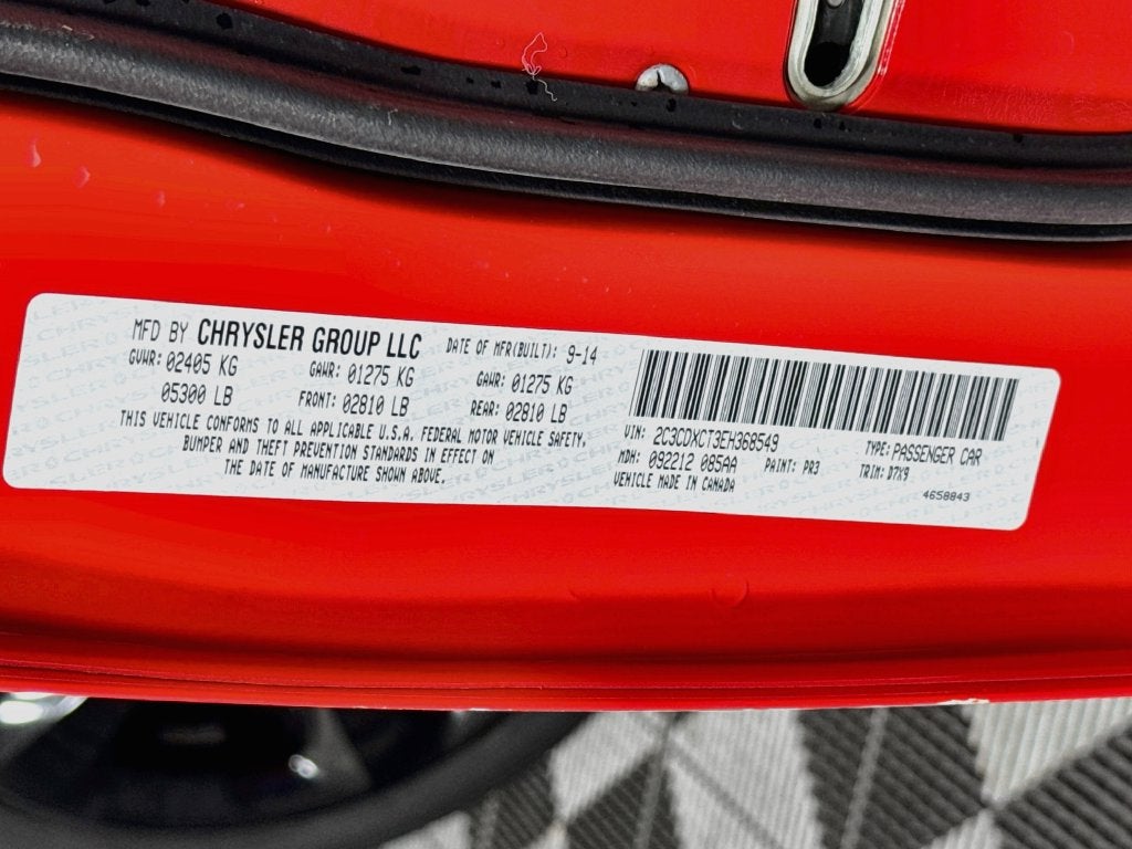 2014 Dodge Charger R/T -5.7 Hemi MDS VVT Engine
