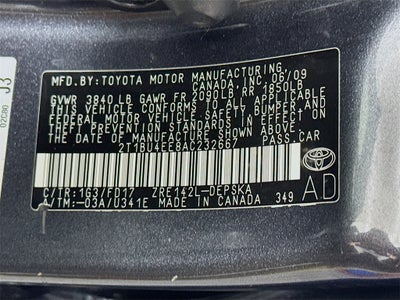 2010 Toyota Corolla S