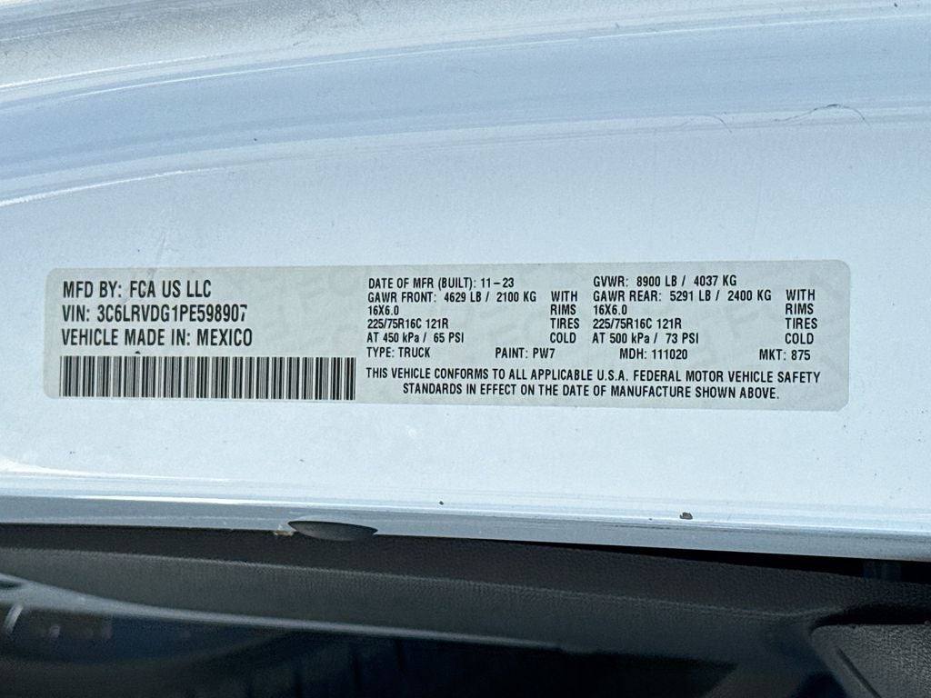 2023 RAM ProMaster 2500 High Roof