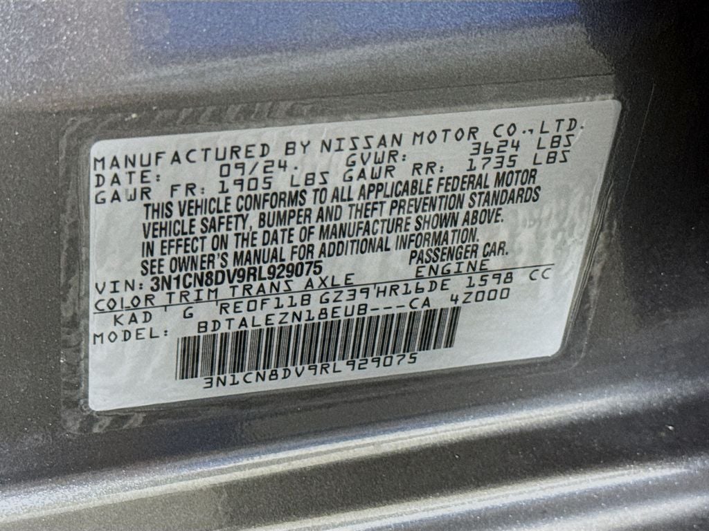 2024 Nissan Versa 1.6 S