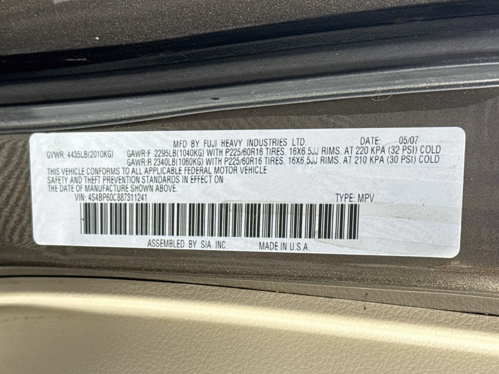 2008 Subaru Outback Base