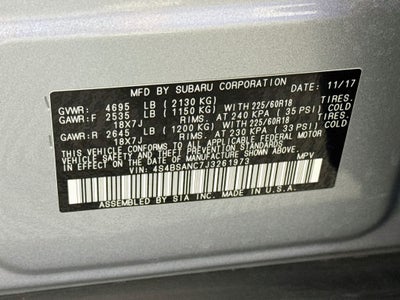 2018 Subaru Outback 2.5i Limited-Populer P ACKAGE #2