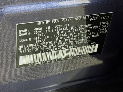 2016 Subaru Outback 3.6R Limited