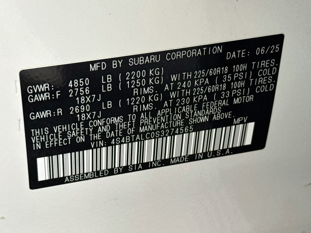 2025 Subaru Outback Onyx Edition