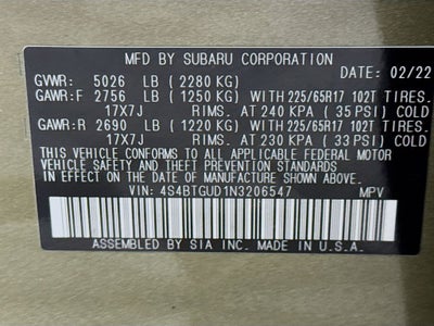 2022 Subaru Outback Wilderness