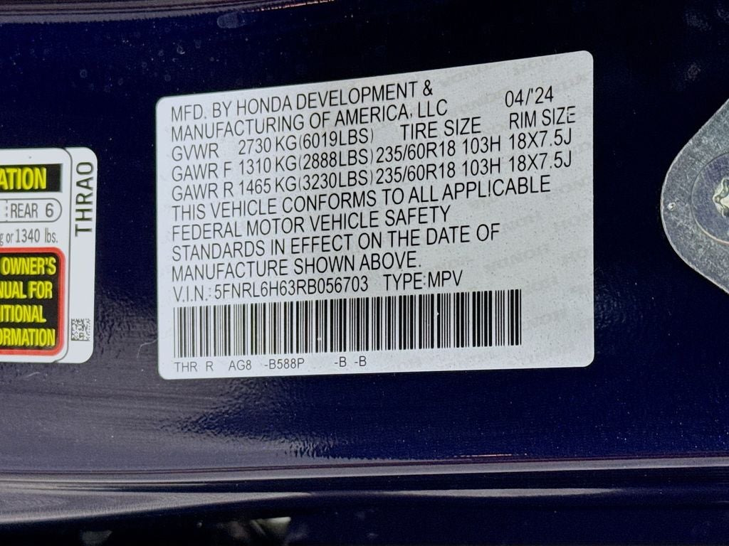 2024 Honda Odyssey EX-L