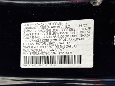 2025 Honda Odyssey Touring