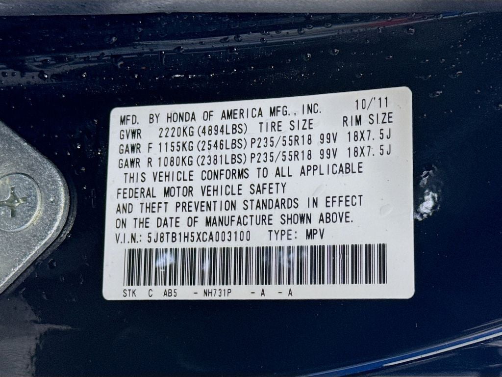 2012 Acura RDX Technology Package-AWD SH-AWD
