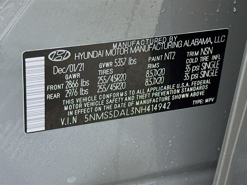 2022 Hyundai Santa Fe Calligraphy 4x4