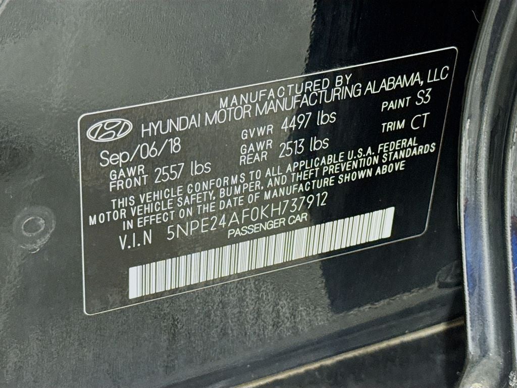 2019 Hyundai Sonata SE