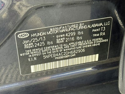 2013 Hyundai Sonata GLS
