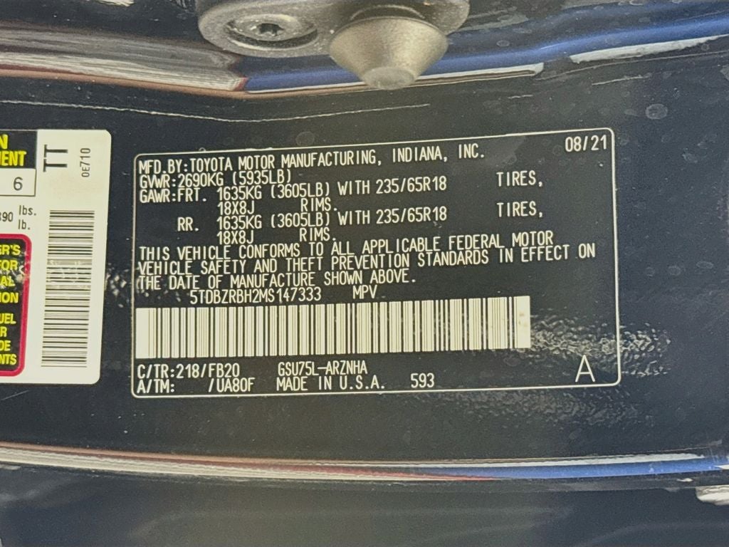 2021 Toyota Highlander LE
