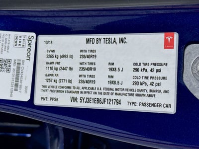 2018 Tesla Model 3 Performance