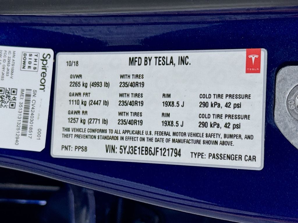 2018 Tesla Model 3 Performance