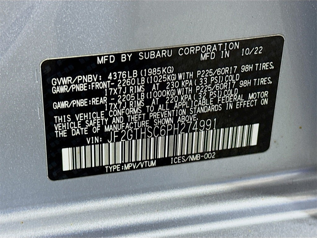 2023 Subaru Crosstrek Sport