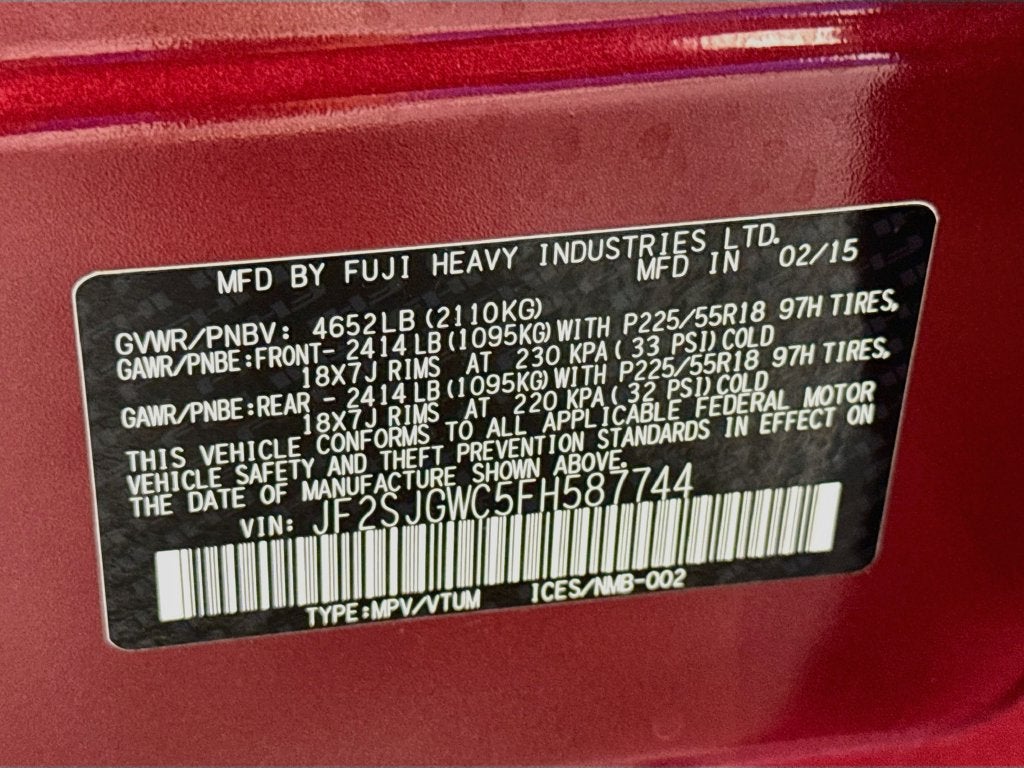 2015 Subaru Forester 2.0XT Touring 4Dr-CVT