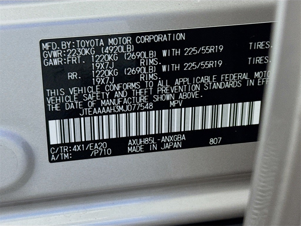 2021 Toyota Venza XLE