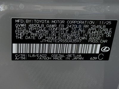 2025 Lexus IS 350 350 F SPORT AWD