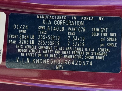 2024 Kia Carnival MPV SX