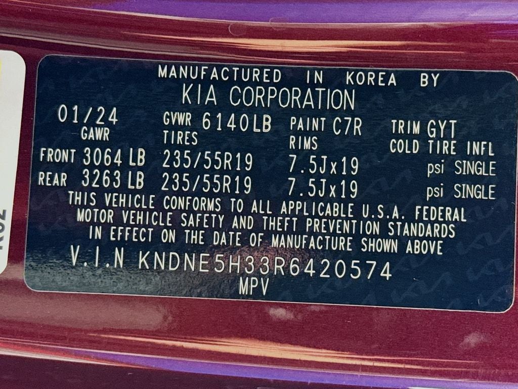 2024 Kia Carnival MPV SX
