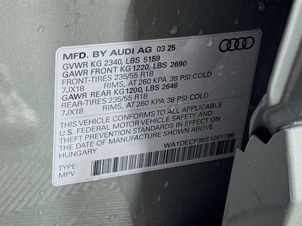 2025 Audi Q3 Premium S Line quattro