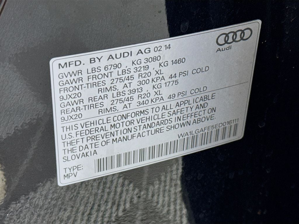 2014 Audi Q7 3.0T Premium Plus quattro