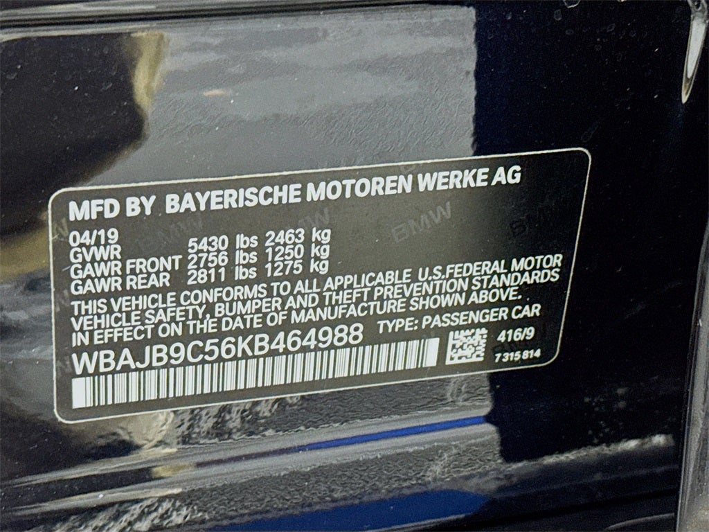 2019 BMW M550i M550i xDrive