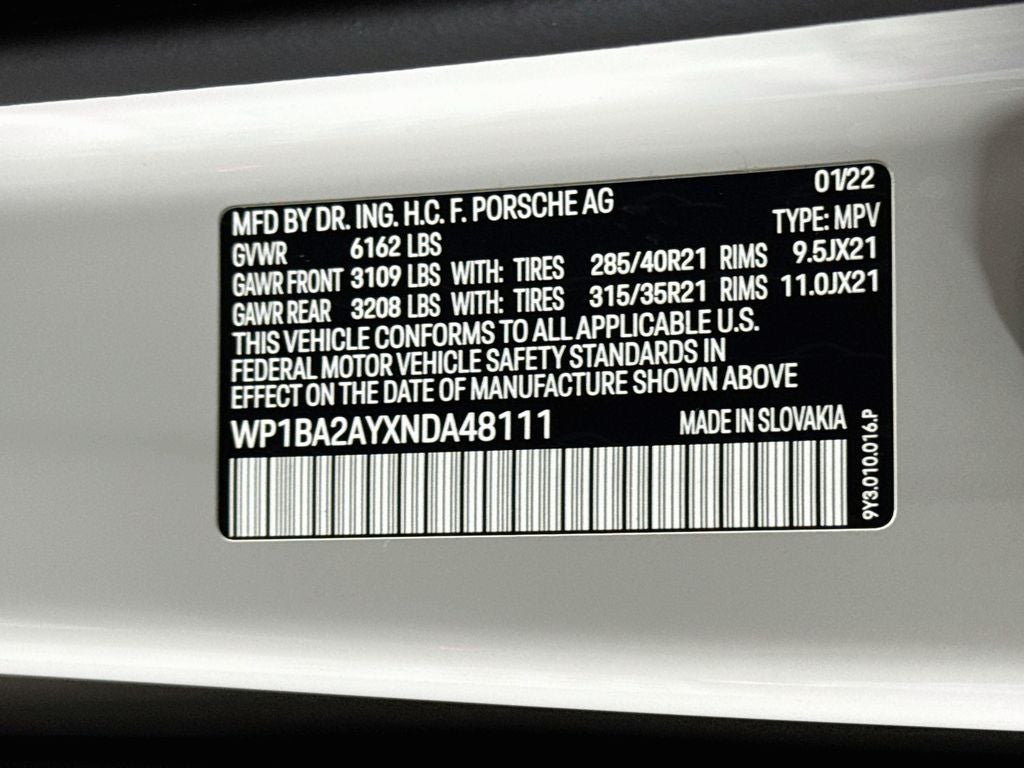 2022 Porsche Cayenne Coupe Premium Package