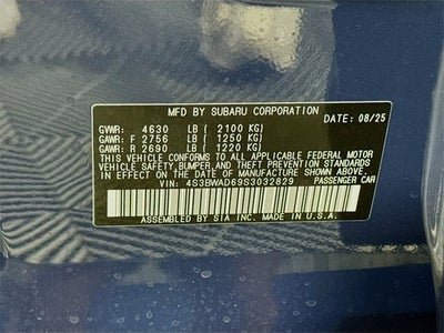 2025 Subaru LEGACY Premium