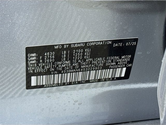 2025 Subaru LEGACY Limited