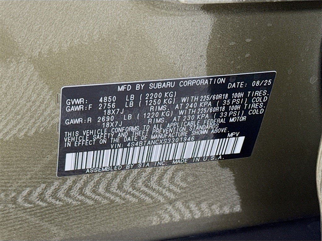 2025 Subaru OUTBACK Limited