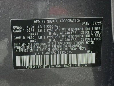 2025 Subaru OUTBACK Touring