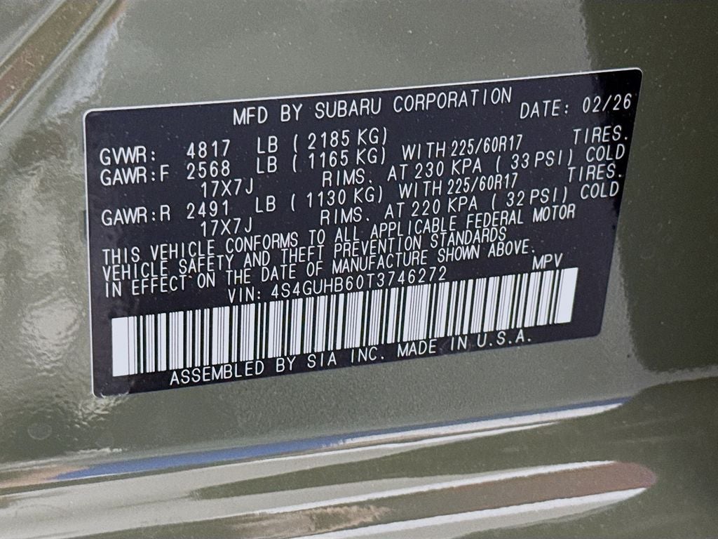 2026 Subaru CROSSTREK Base