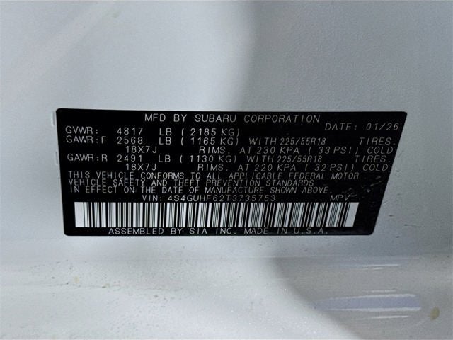 2026 Subaru CROSSTREK Sport