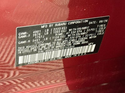 2026 Subaru FORESTER Standard Model