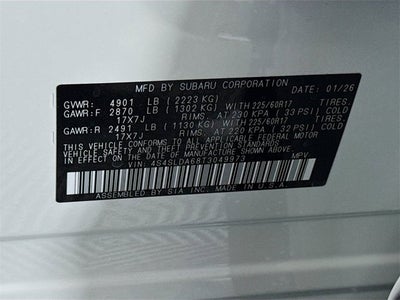 2026 Subaru FORESTER Standard Model