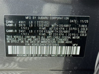 2026 Subaru FORESTER Standard Model