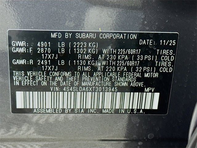 2026 Subaru FORESTER Standard Model