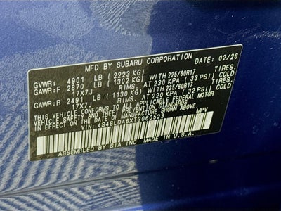 2026 Subaru FORESTER Standard Model